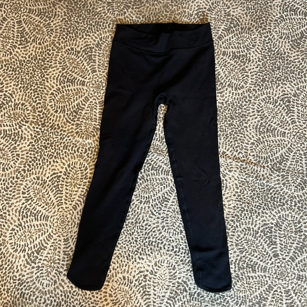 Gymshark black waffle leggings, size medium
